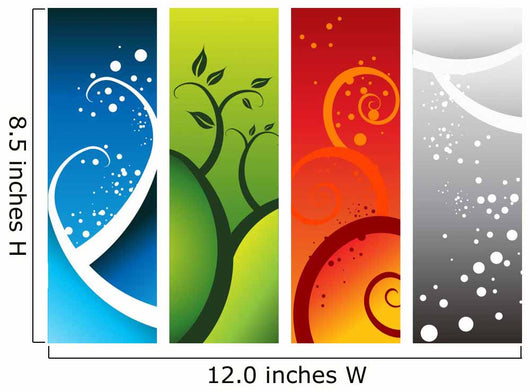 Four Natural Elements Wall Decal