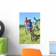 Family Mountain Bike Ride Wall Decal