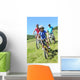 Family Mountain Bike Ride Wall Decal