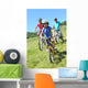 Family Mountain Bike Ride Wall Decal