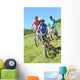 Family Mountain Bike Ride Wall Decal