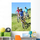 Family Mountain Bike Ride Wall Decal
