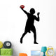 American Football Silhouette Wall Decal Design 5