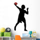 American Football Silhouette Wall Decal Design 5