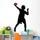 American Football Silhouette Wall Decal Design 5