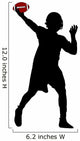 American Football Silhouette Wall Decal Design 5
