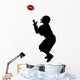 American Football Silhouette Wall Decal Design 4