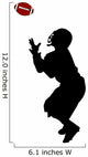 American Football Silhouette Wall Decal Design 4
