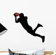 American Football Silhouette Wall Decal Design 3