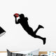 American Football Silhouette Wall Decal Design 3
