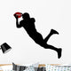 American Football Silhouette Wall Decal Design 3
