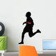 American Football Silhouette Wall Decal Design 2