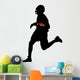 American Football Silhouette Wall Decal Design 2