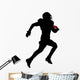 American Football Silhouette Wall Decal Design 1 