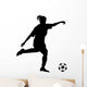 Silhouette Women's Football Wall Decal Design 2