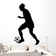 Silhouette Women's Football Wall Decal Design 1
