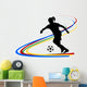 Silhouette Frauenfussball Wall Decal