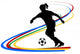 Silhouette Frauenfussball Wall Decal