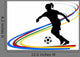 Silhouette Frauenfussball Wall Decal