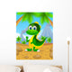 Cute Dinosaur Cartoon Wall Decal
