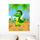 Cute Dinosaur Cartoon Wall Decal