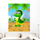 Cute Dinosaur Cartoon Wall Decal