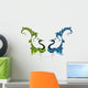 Peacock Artistic Hand Drawn Wall Decal