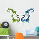 Peacock Artistic Hand Drawn Wall Decal