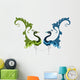Peacock Artistic Hand Drawn Wall Decal