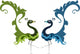 Peacock Artistic Hand Drawn Wall Decal