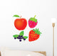 Apple Currants Raspberry and Wall Decal