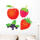 Apple Currants Raspberry and Wall Decal