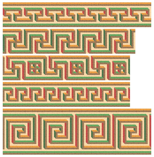 Greek-roman Seamless Mosaics Wall Stickers Wall Decal