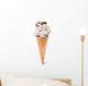 Stracciatella Ice Cream Cone Wall Decal