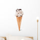 Stracciatella Ice Cream Cone Wall Decal
