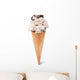 Stracciatella Ice Cream Cone Wall Decal