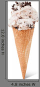 Stracciatella Ice Cream Cone Wall Decal