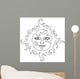 Sun Vector Wall Decal
