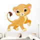 Brave Lion Cub Wall Decal