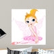 Cute Fairy Ballerina Sitting Wall Decal
