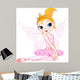 Cute Fairy Ballerina Sitting Wall Decal