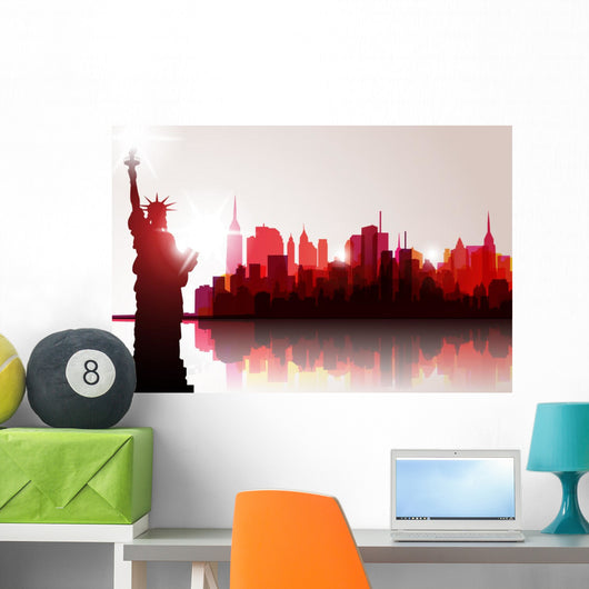 New York Skyline Vector Wall Decal