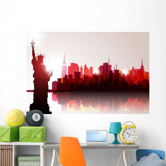 New York Skyline Vector Wall Decal
