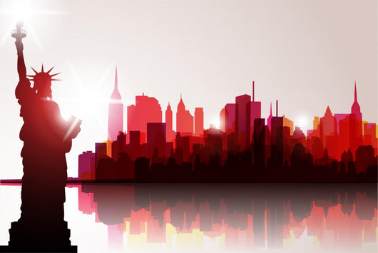 New York Skyline Vector Wall Decal