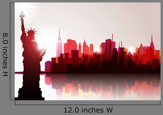 New York Skyline Vector Wall Decal