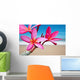 Plumeria Flowers Beach Wall Decal