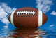 Football with Reflection Wall Decal