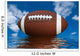 Football with Reflection Wall Decal