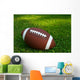 American Football on Grass Wall Decal