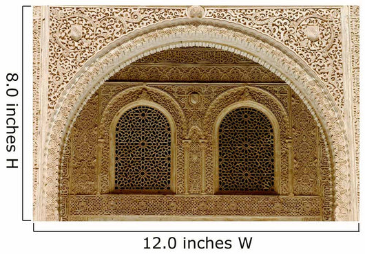 Moorish Engraving and Facade Wall Decal